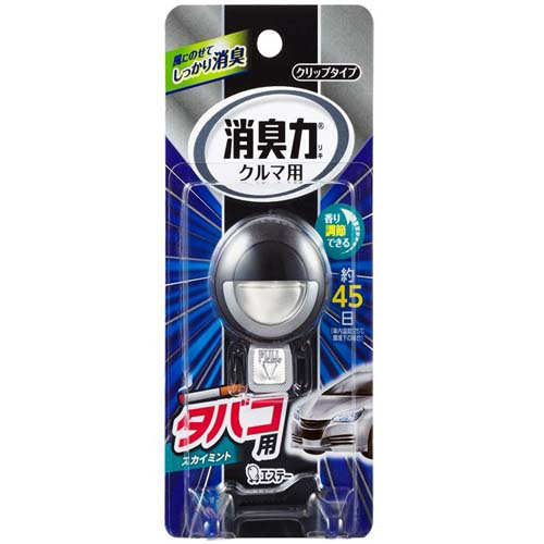 ヤックスnetドラッグ クルマの消臭力クリップ タバコ用ミント ３ ２ｍｌ